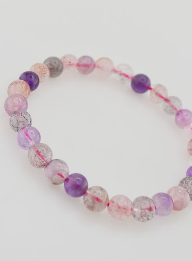 Bracelet en Pierres Naturelles Super Seven AAA - 7-8mm (pic 3)