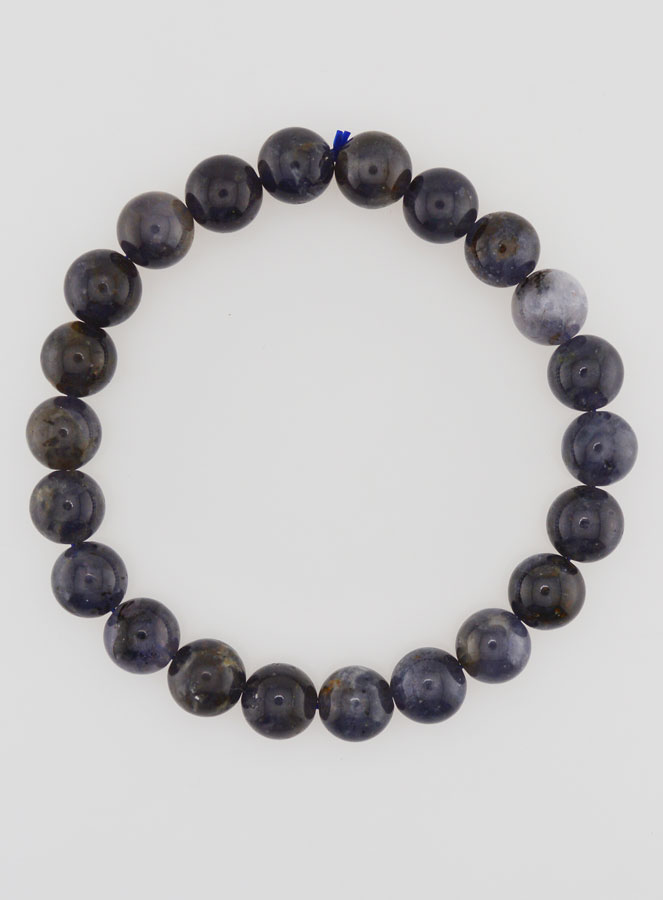 Bracelet Pierre Naturelle de Cordiérite Lolite - 8mm (pic 1)