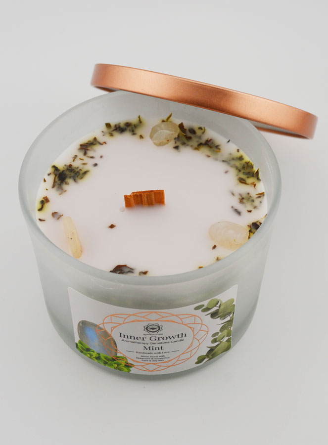 Bougie Parfumée 256g - Pierre de Lune & Menthe (pic 1)