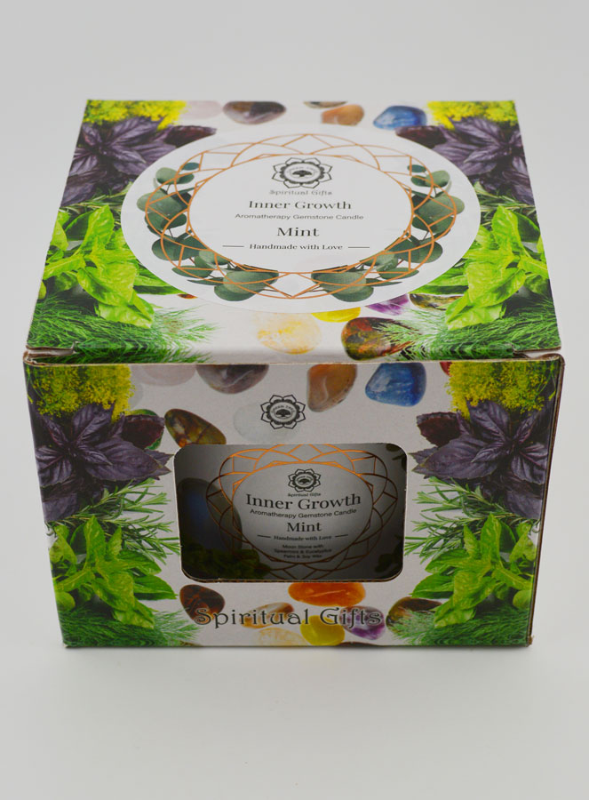 Bougie Parfumée 256g - Pierre de Lune & Menthe (pic 4)