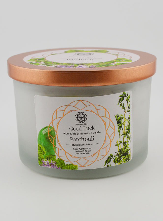 Bougie Parfumée 256g - Aventurine Verte & Patchouli (pic 3)