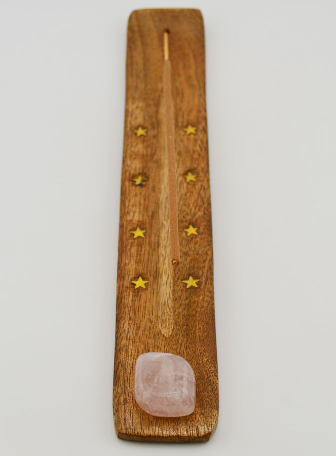 Porte-Encens Pour Bâtonnet - Quartz Rose (pic 3)