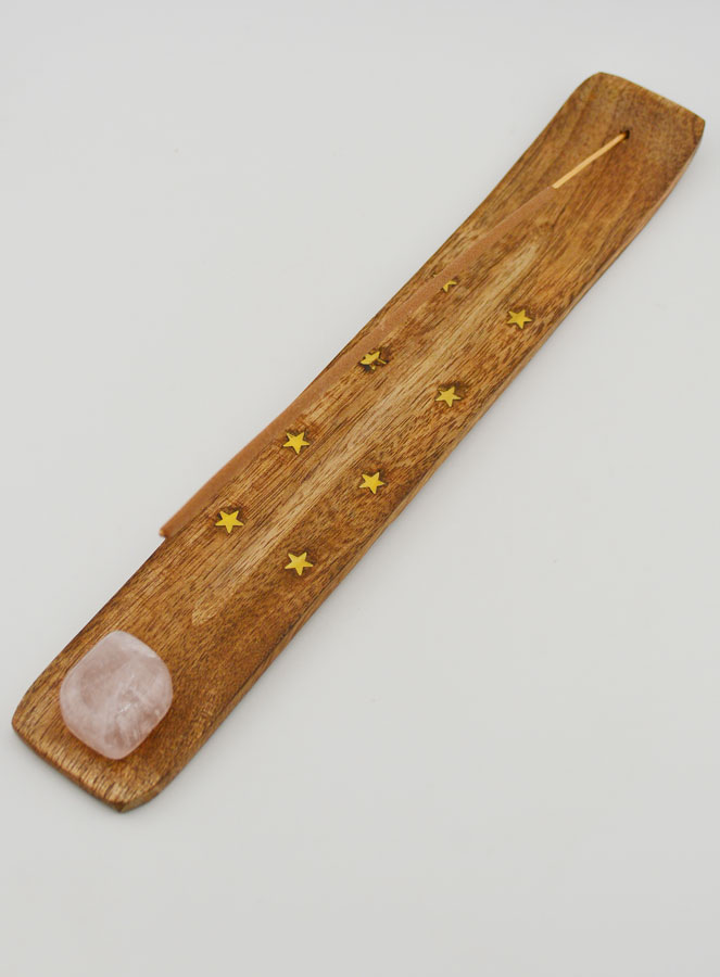 Porte-Encens Pour Bâtonnet - Quartz Rose (pic 4)