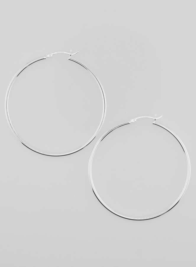 Créoles en Argent 925 - 50mm (pic 1)