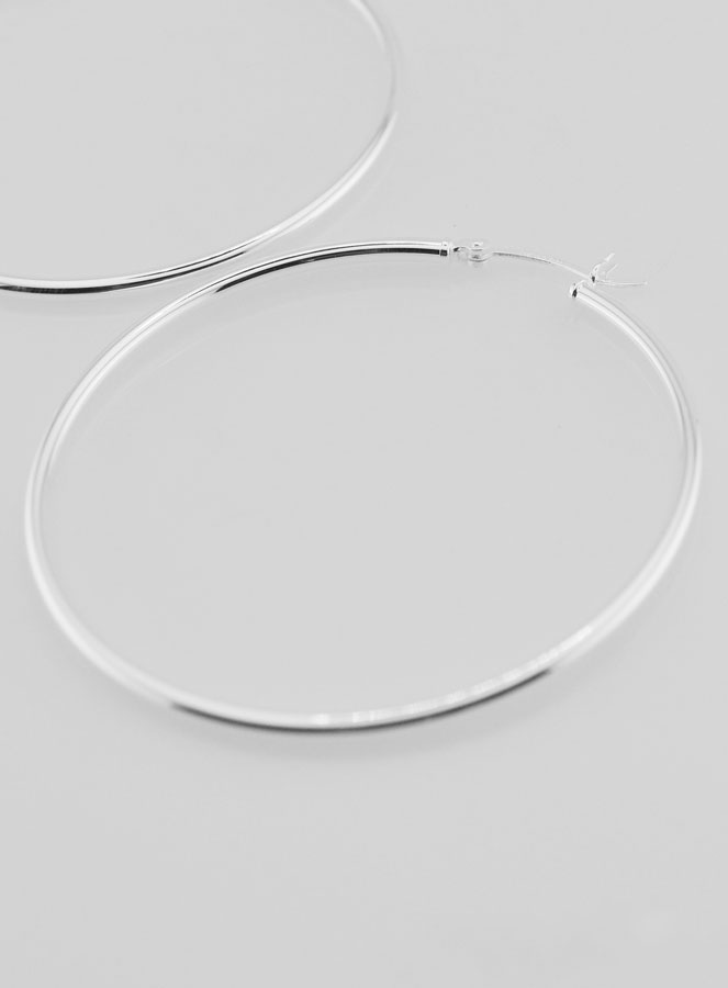 Créoles en Argent 925 - 50mm (pic 3)