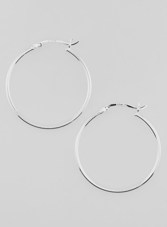 Créoles en Argent 925 - 30mm (pic 1)