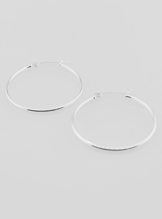 Créoles en Argent 925 - 30mm (pic 2)