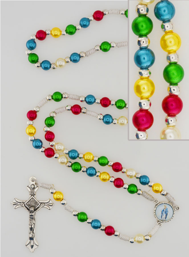 Chapelet de Confirmation -  Médaille Miraculeuse & Saint Esprit (pic 1)