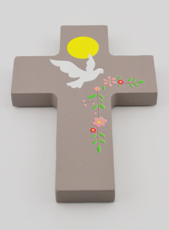 Croix Souvenir de Confirmation en Bois - Saint Esprit (pic 2)