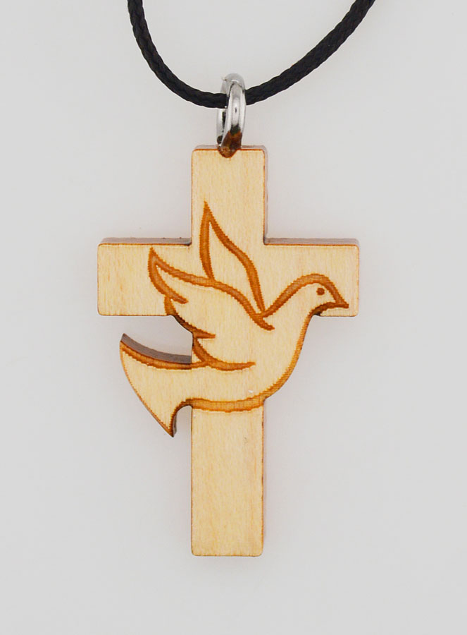 Croix Pendentif de Confirmation - Colombe de la Paix (pic 1)