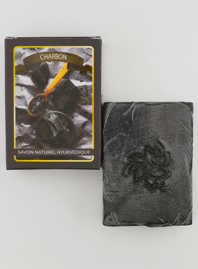 Savon Noir au Charbon - Tradition Ayurvédique (pic 1)