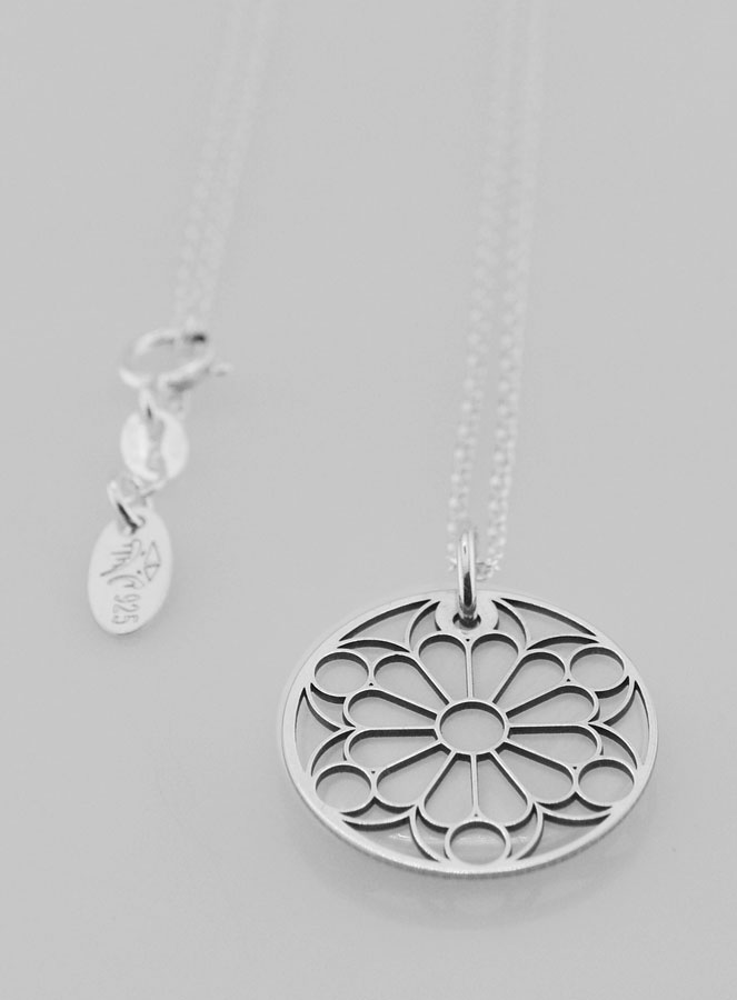 Collier Religieux Vitrail - Argent & Nacre (pic 2)