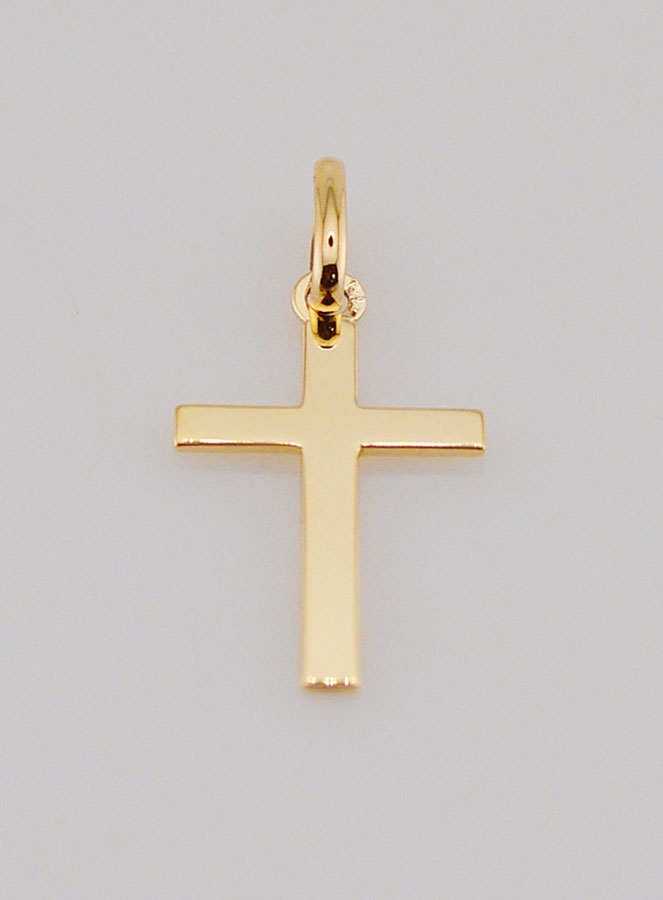 Pendentif Croix en Or 9 Carats - 16mm (pic 2)