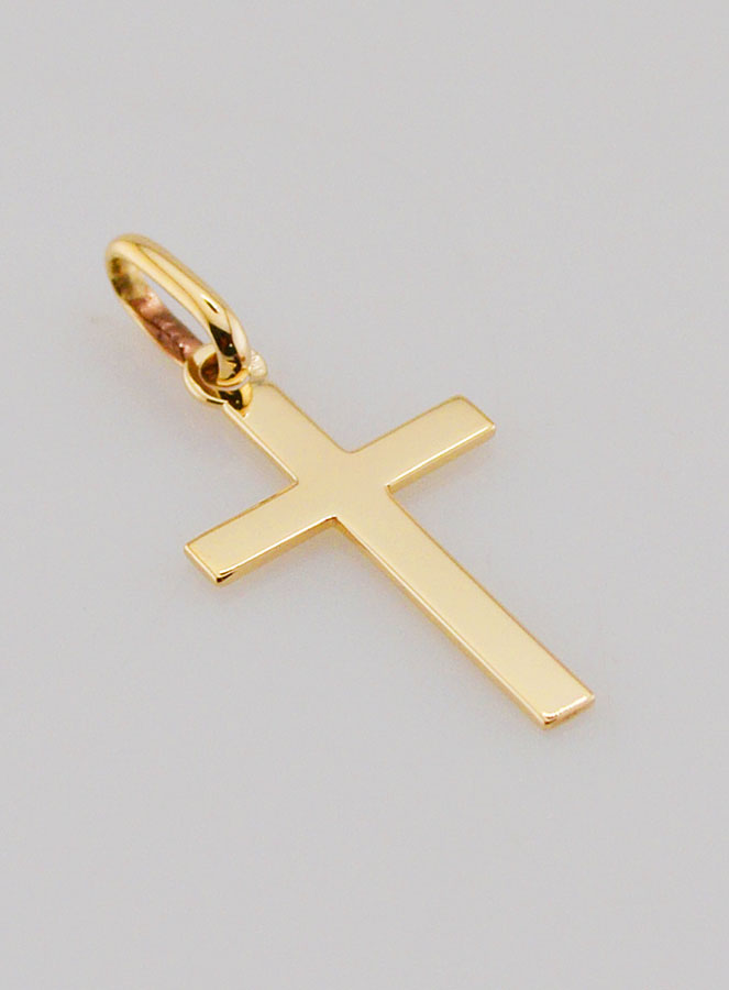 Pendentif Croix en Or 9 Carats - 16mm (pic 3)