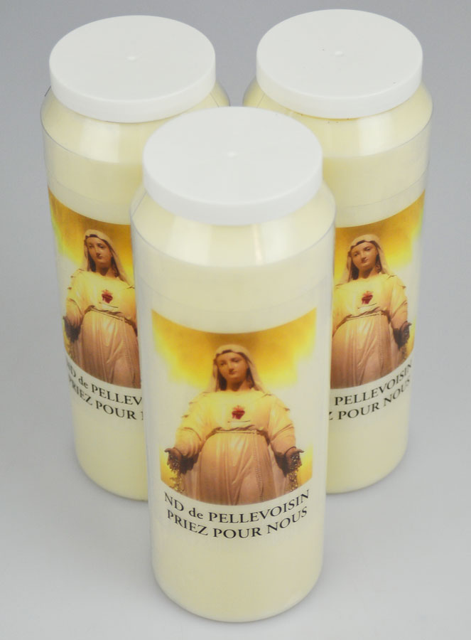 3 Bougies de Neuvaine Notre Dame de Pellevoisin (pic 2)