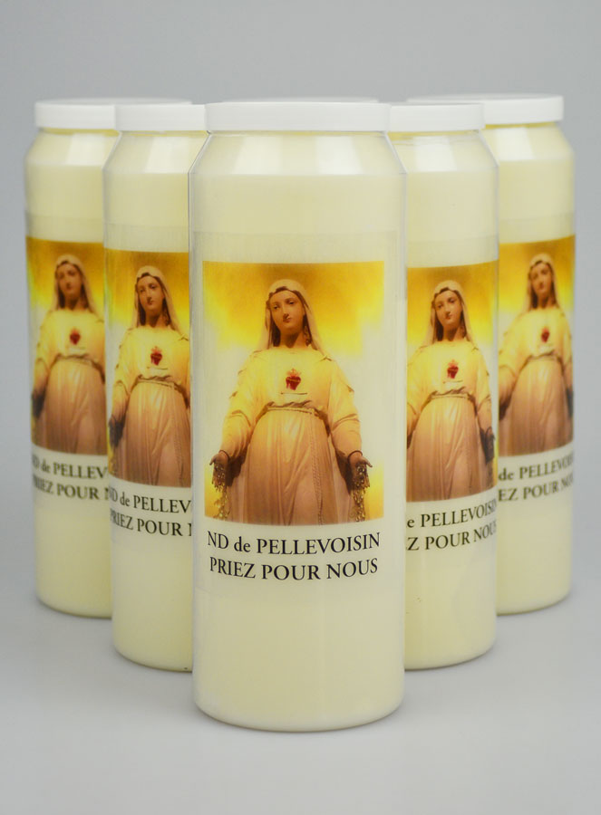 6 Bougies de Neuvaine Notre Dame de Pellevoisin (pic 1)