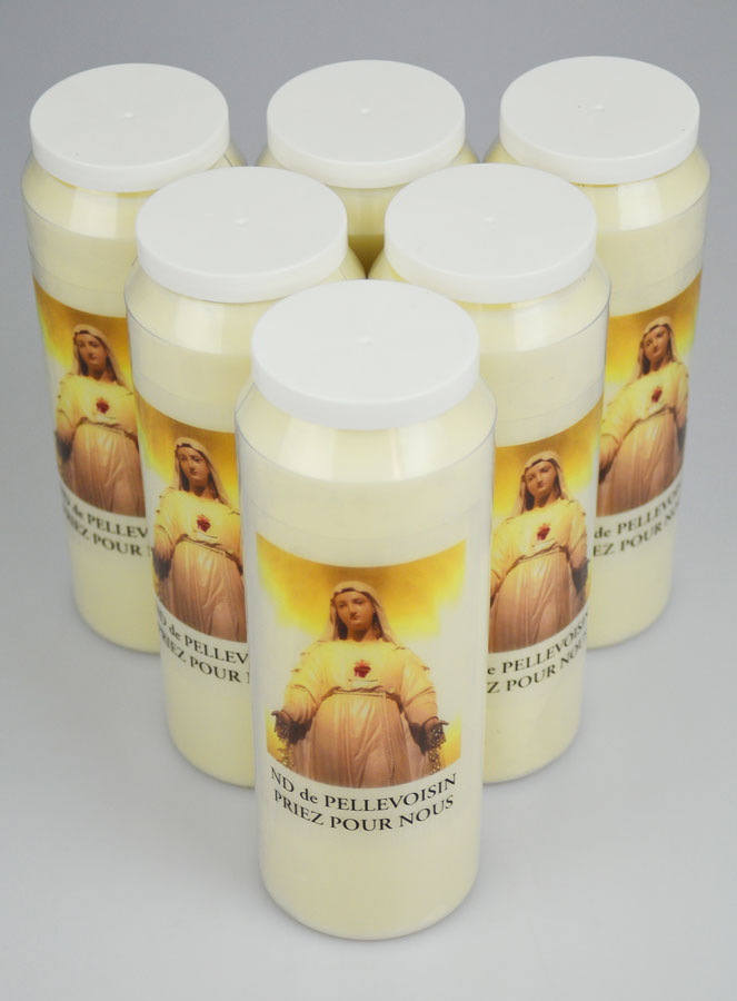 6 Bougies de Neuvaine Notre Dame de Pellevoisin (pic 2)