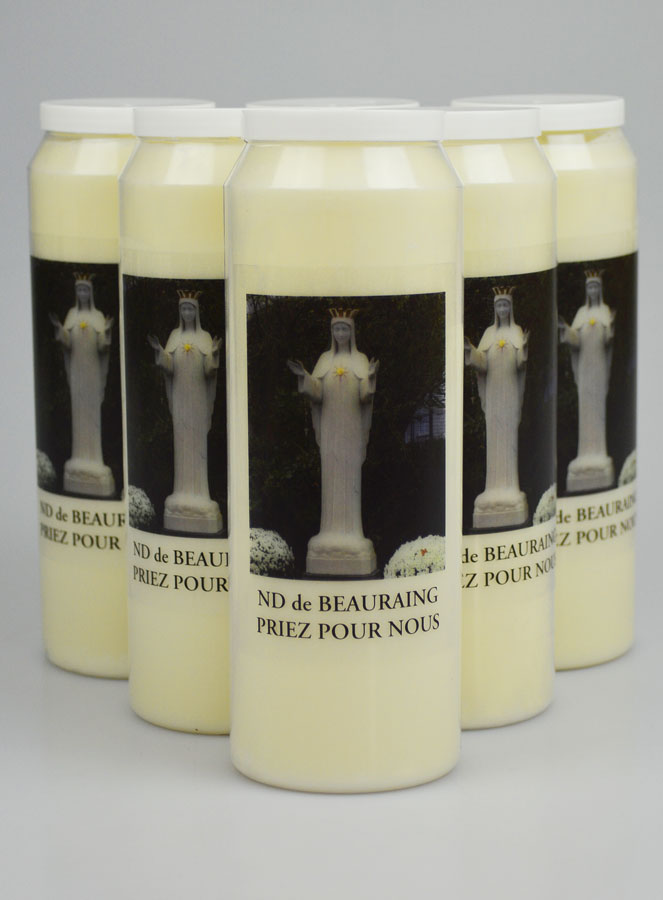 Lot de 6 Bougies de Neuvaine Notre Dame de Beauraing (pic 1)