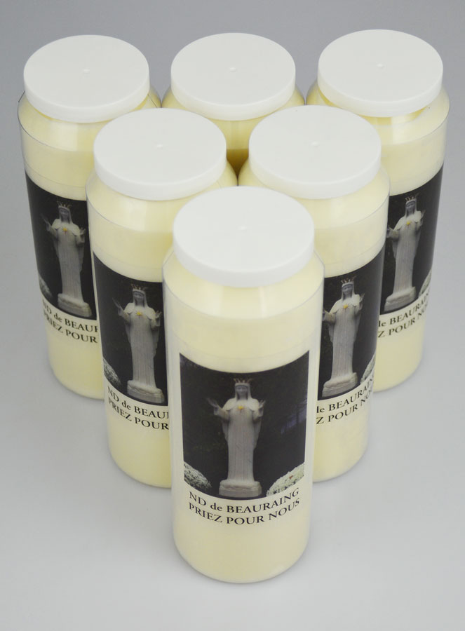 Lot de 6 Bougies de Neuvaine Notre Dame de Beauraing (pic 2)