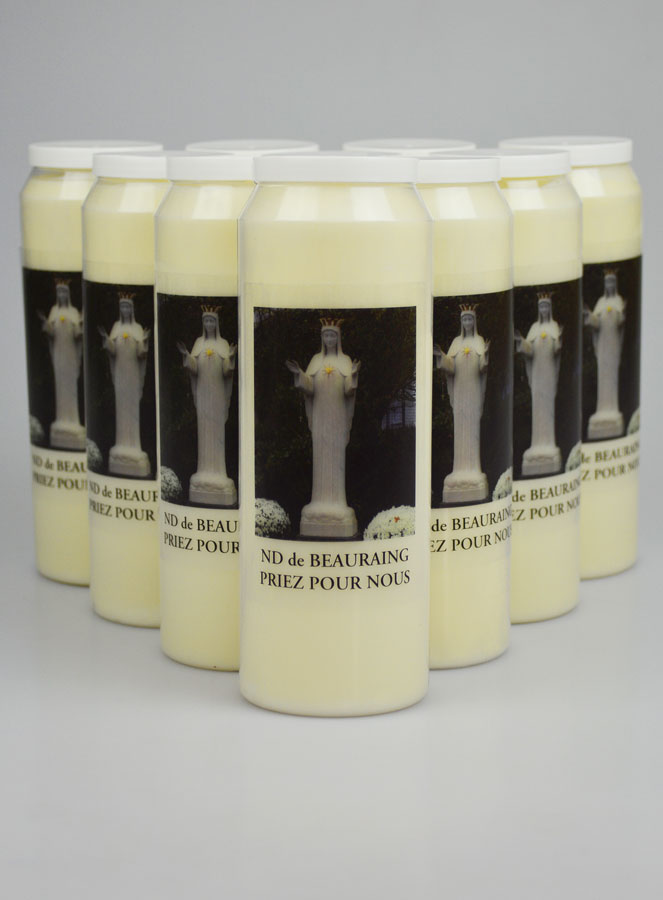 Lot de 10 Bougies de Neuvaine Notre Dame de Beauraing (pic 1)
