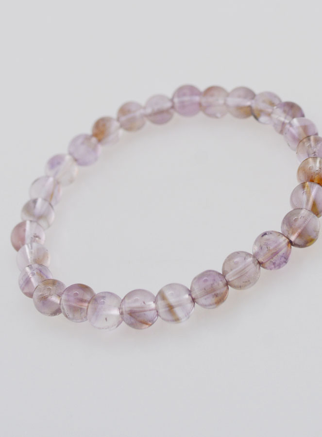 Bracelet en Pierre Naturelle d'Amétrine AA - 6mm (pic 4)