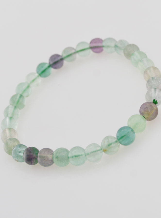 Bracelet en Pierre Naturelle de Fluorite AB - 6mm (pic 4)