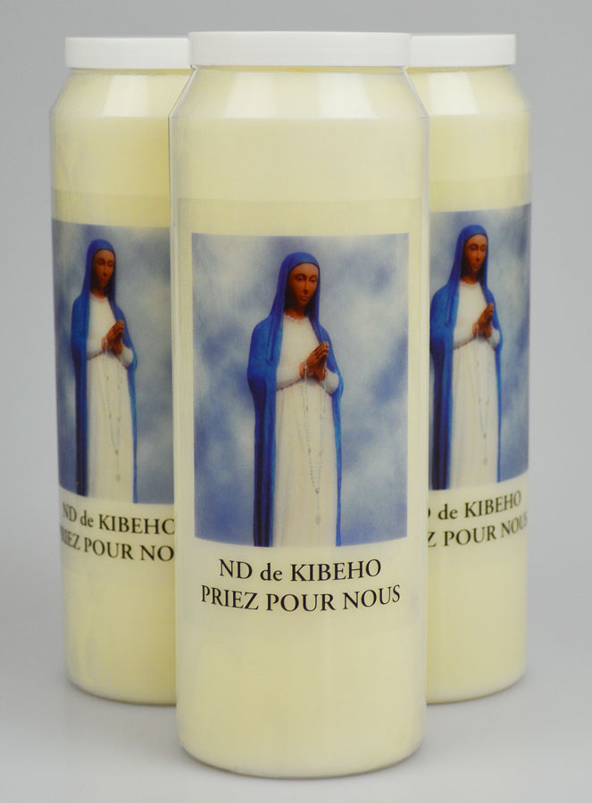 Lot de 3 Bougies de Neuvaine Notre Dame de Kibeho (pic 1)