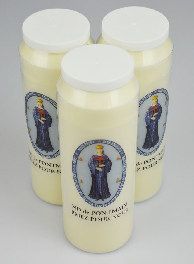Lot de 3 Bougies de Neuvaine Notre Dame de Pontmain (pic 2)