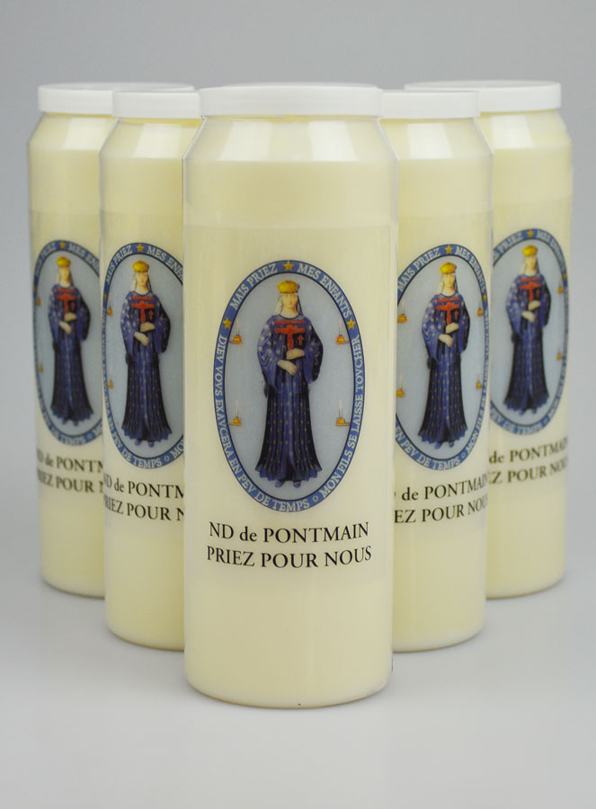 Lot de 6 Bougies de Neuvaine Notre Dame de Pontmain (pic 1)