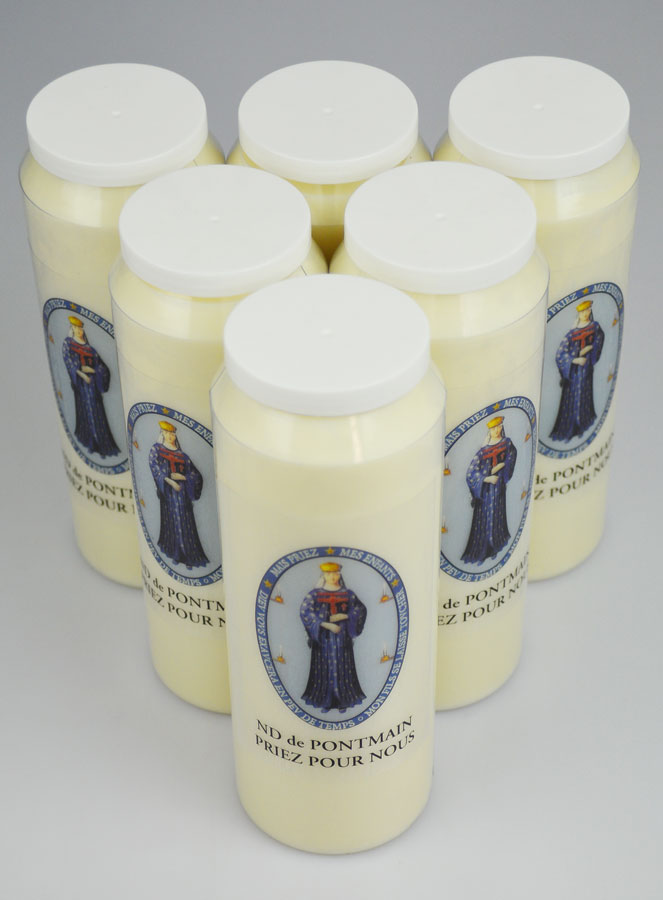 Lot de 6 Bougies de Neuvaine Notre Dame de Pontmain (pic 2)