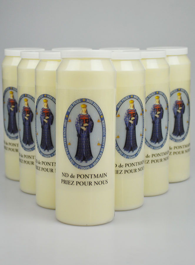 Lot de 10 Bougies de Neuvaine ND de Pontmain (pic 1)