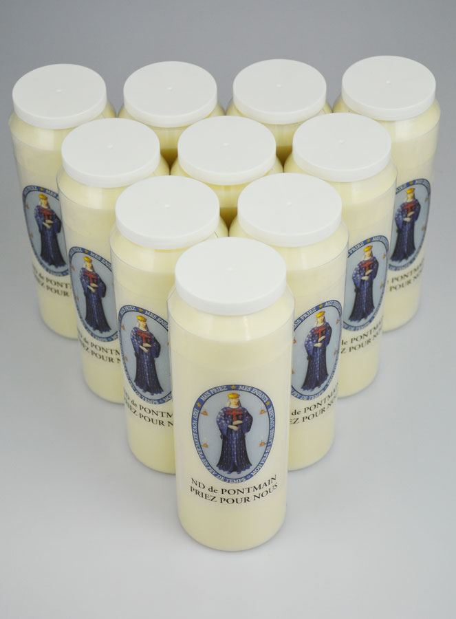 Lot de 10 Bougies de Neuvaine ND de Pontmain (pic 2)