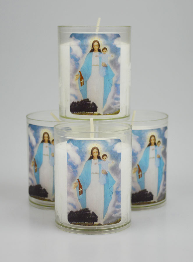 Lot de 4 Bougies Veilleuses ND de Garabandal (pic 1)