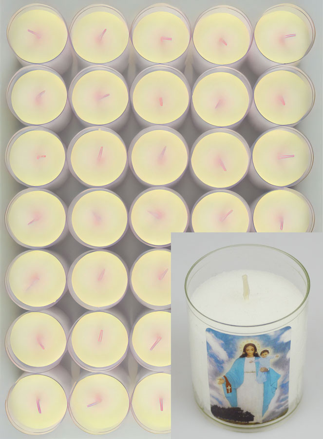 Lot de 10 Bougies Veilleuses ND de Garabandal (pic 2)