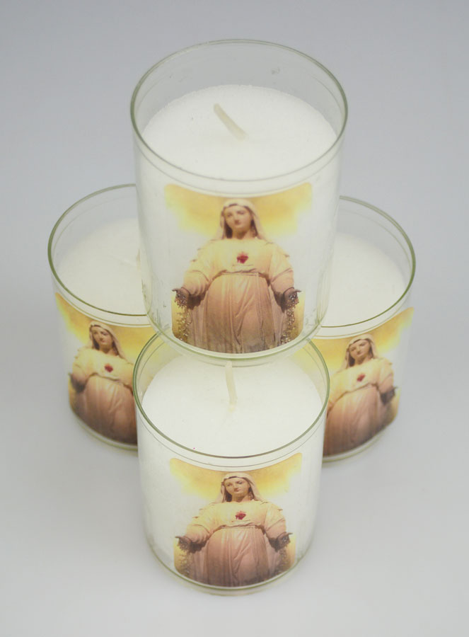Lot de 4 Bougies Veilleuses ND de Pellevoisin (pic 2)
