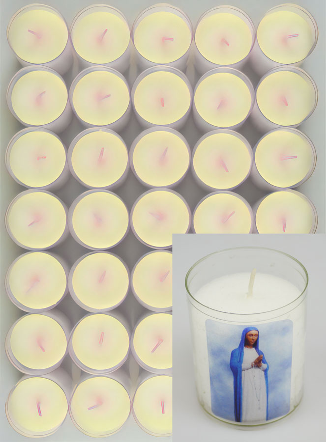 Lot de 24 Bougies Veilleuses ND de Kibeho (pic 2)