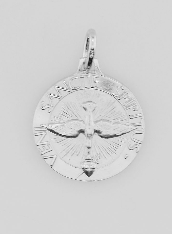 Médaille Saint Esprit & Hymne Liturgique - 18mm (pic 1)