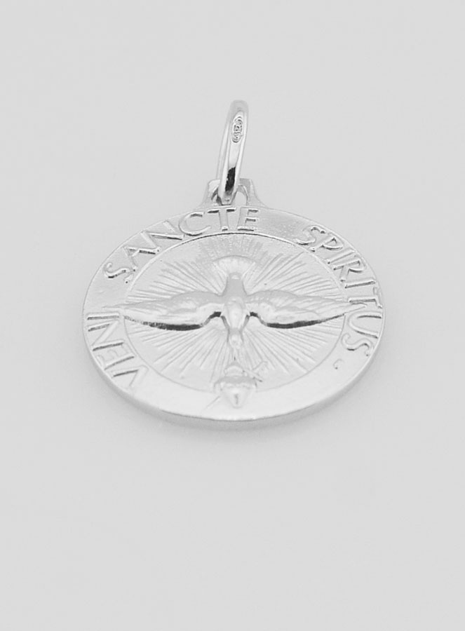 Médaille Saint Esprit & Hymne Liturgique - 18mm (pic 2)