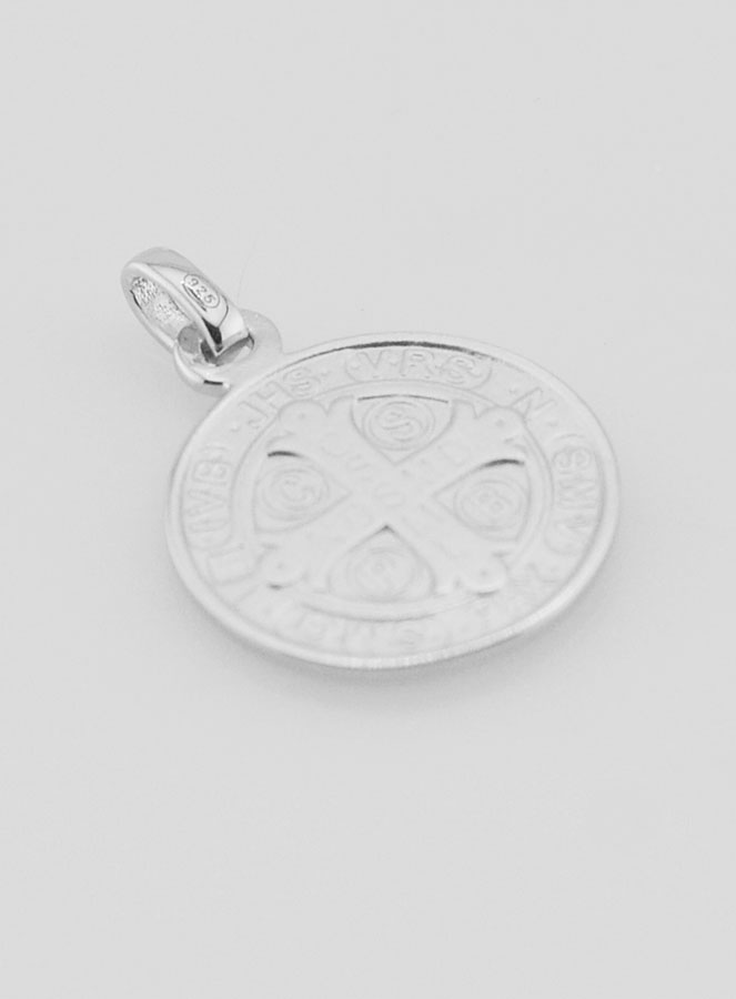 Médaille de Saint Benoît en Argent - 16mm (pic 2)