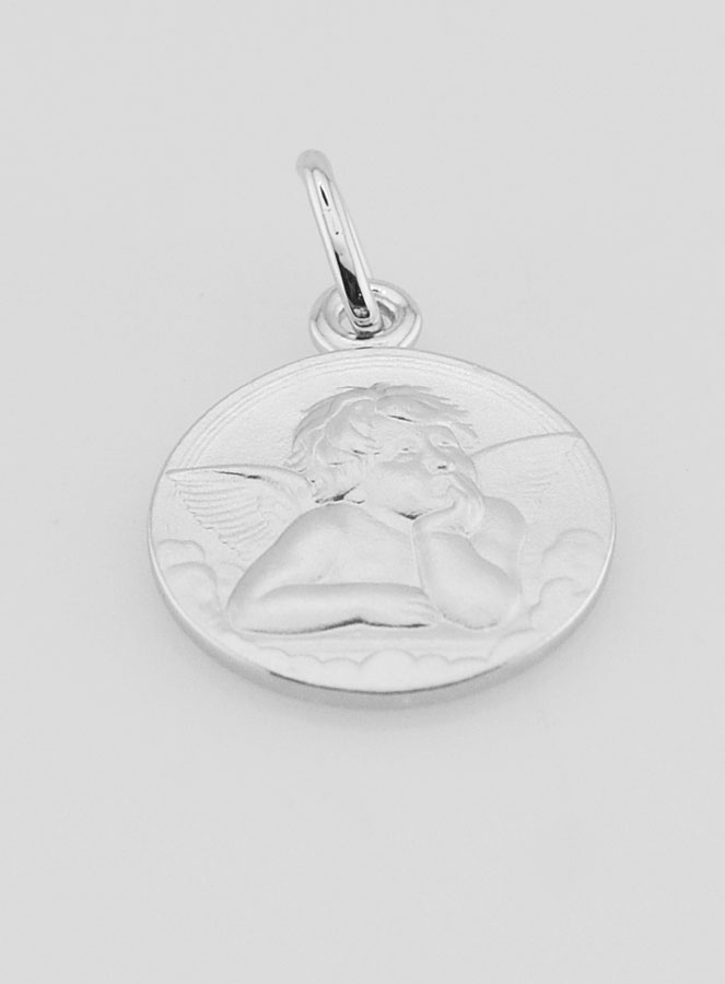 Médaille Ange Gardien en Argent - 16mm (pic 2)