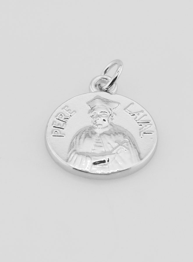 Médaille du Père Laval en Argent - 18mm (pic 2)
