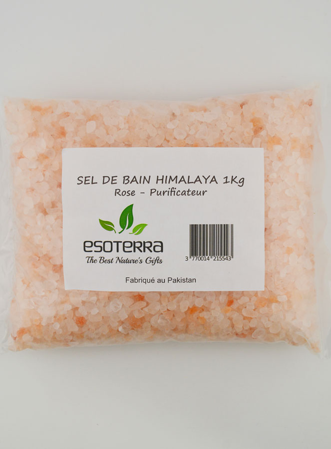 Sel de Bain Rose de l'Himalaya - 1kg (pic 1)