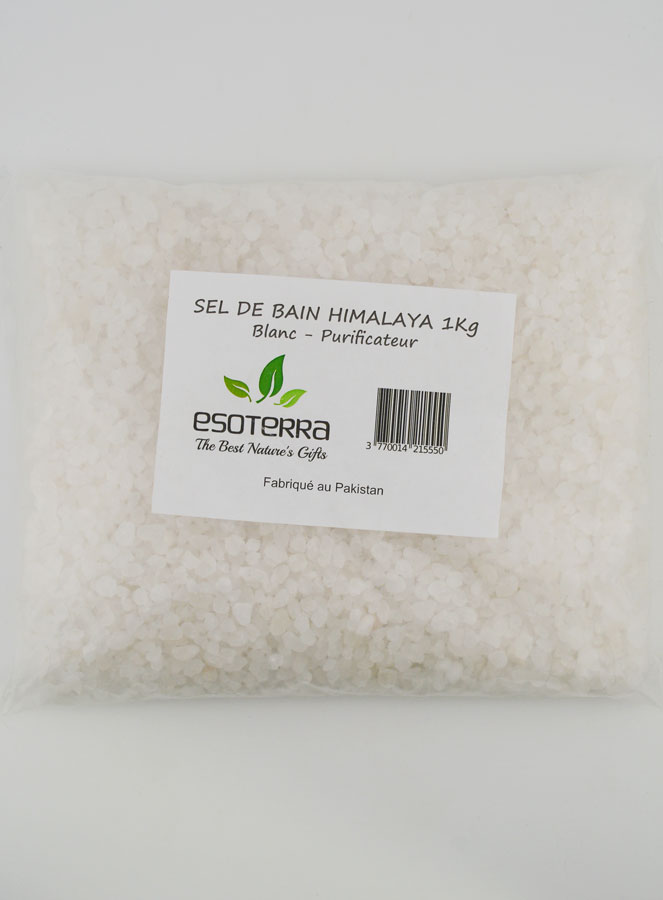 Sel de Bain Blanc de l'Himalaya - 1kg (pic 1)