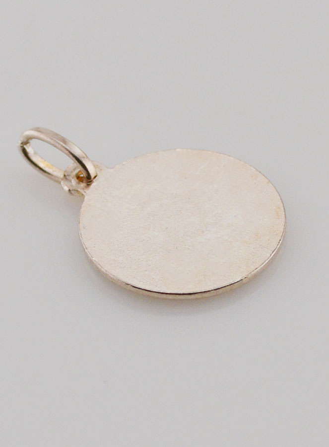Médaille Saint Christophe en Argent & Email - 15mm (pic 4)