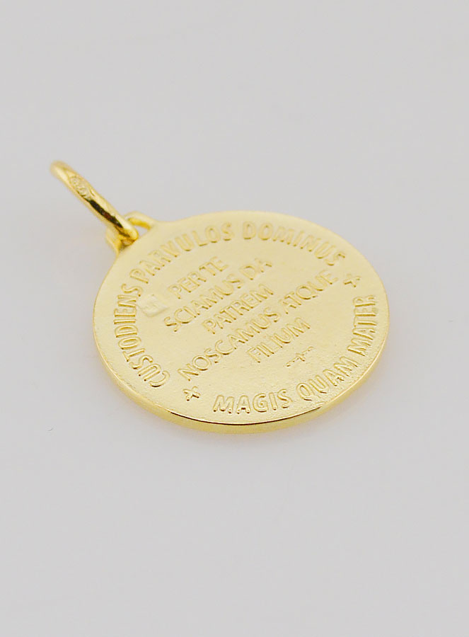 Médaille Plaqué Or Saint Esprit & Hymne - 18mm (pic 4)