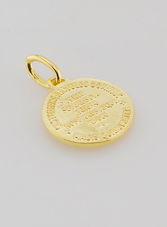 Médaille Plaqué Or Saint Esprit & Hymne - 14mm (pic 4)