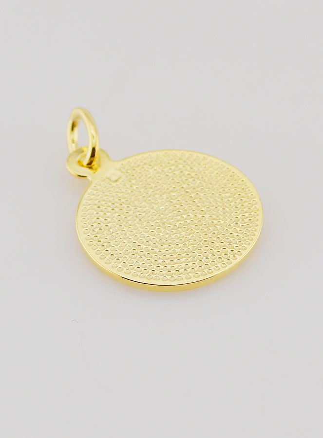 Médaille Plaqué Or St Michel Archange - 18mm (pic 4)