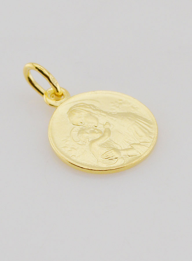Médaille Plaqué Or Vierge de Boticcelli - 16mm (pic 3)