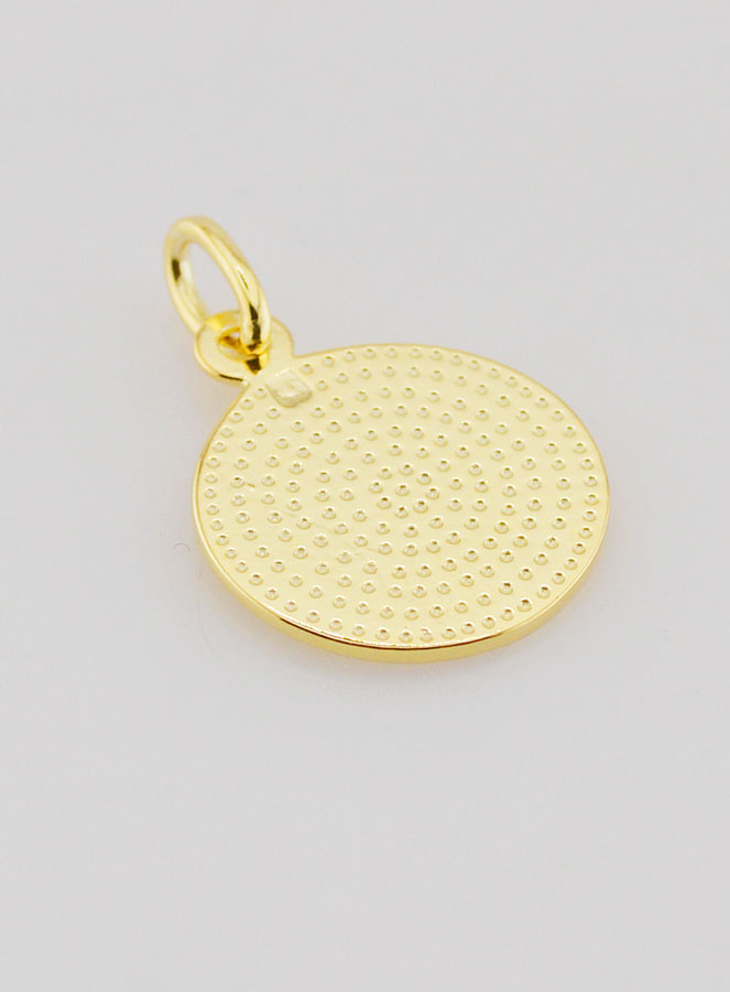 Médaille Plaqué Or Vierge de Boticcelli - 16mm (pic 4)