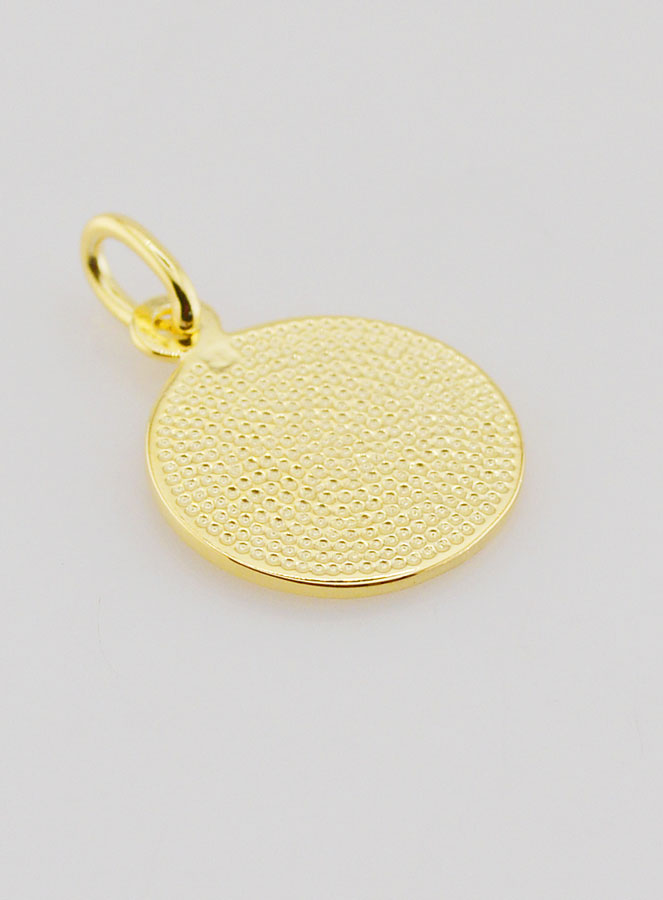 Médaille Plaqué Or Vierge en Prière - 16mm (pic 4)